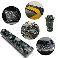 Pegatina De Coche Camuflaje PVC Película De Vinilo Diseño Destacado Accesorios De Coche Cubierta Moulde Tailing Película Metálica - details 0