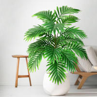 Gran Árbol De Palma Artificial 52-125cm Planta Falsa Verde De Plástico Para Decoración De Jardín Y Hogar Ramas De Palma Tropicales - details 16