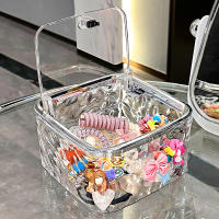 Organizador De Accesorios De Pelo Caja De Almacenamiento Transparente Para Cinturones De Cabello Lazos Algodón Organización De Cajas Y Contenedores Para Ropa Y Hogar - details 4
