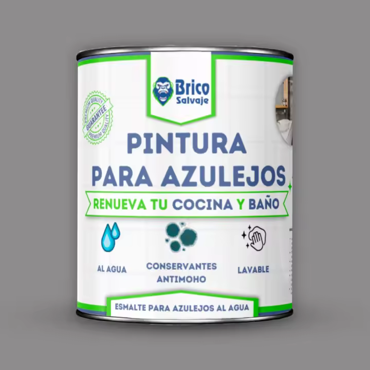 Pintura para Azulejos Mate Bricosalvaje  Acabado Duradero y Resistente al Agua  Renueva tus Azulejos con Facilidad - 1