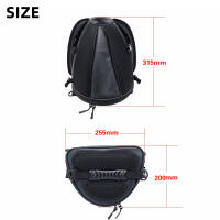Bolsa De Motocicleta Para Asiento Trasero Impermeable Con Funda De Lluvia Y Diseño De Fibra De Carbono Bolsa De Almacenamiento Rígida Para Viaje Y Casco De Motocicleta - details 30