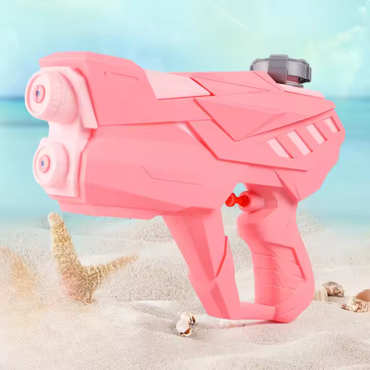 Pistola De Agua Doble Presión Manual Para Juegos Al Aire Libre Verano Juguete De Agua Para Niños Pistola De Agua De Juego Exterior Para Boys - 1