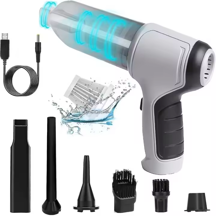 Aspirador de Mano Inalámbrico Potente Mini 3 En 1 Antipolvo Portátil Para Coche - 1