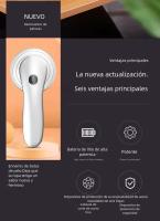 Recortador de Bola de Pelusa Blanco Recargable, Carga USB - details 10