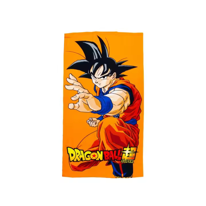 SUN & SURF Toalla de playa Infantil BOLA DRAGON Z Licencia Original DRAGON BALL, Microfibra Rizo, Suave y Absorbente, Ideal para Piscina, Playa o Campo - 1