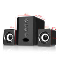 Altavoz Estéreo D-202 Con Subwoofer Para Computadora Y Portátil Altavoz Inalámbrico De Banda Ancha Para Escritorio Y Tablet - details 1