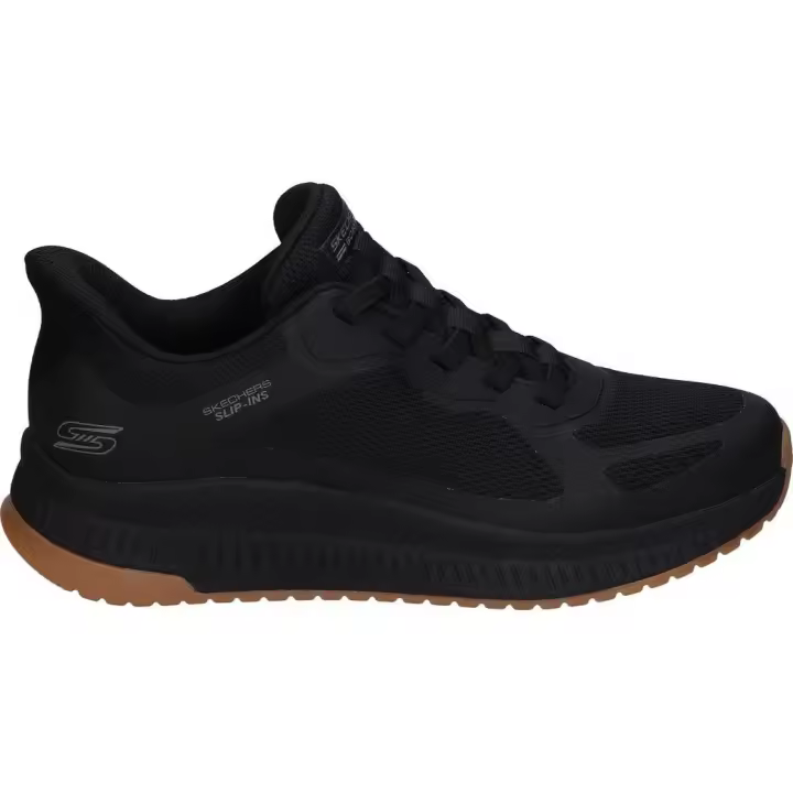 SKECHERS | Zapatillas Skechers Slip-ins: BOBS Sport Squad Chaos 4 para Hombre – Deportivas en Color Negro – Sneakers Slip-Ins – Fácil de Poner y Quitar Sin Manos – Casual – Cómodas y Versátiles – Modelo 118423-BBK - 1