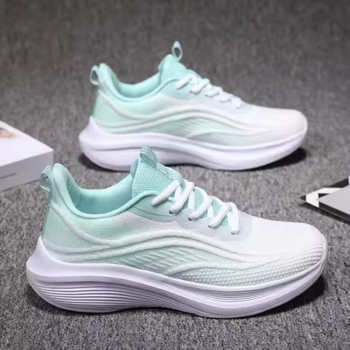 Zapatillas De Correr Ultra-ligeras Para Mujer 2024 Primavera Deportivas Transpirables Con Malla Antideslizantes Suaves Y Ligeras Para Ocio - 1