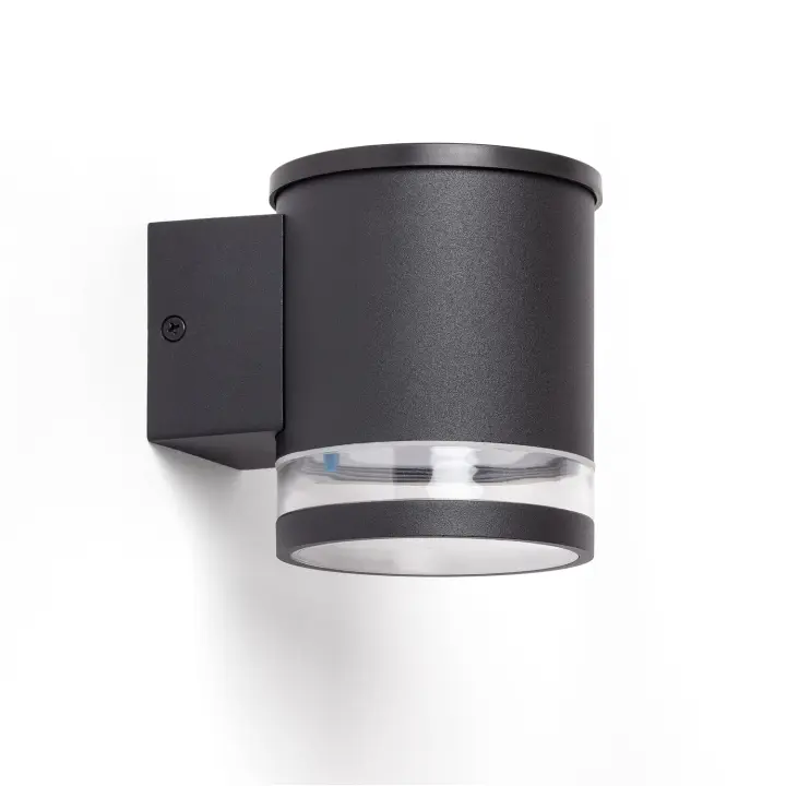 Ledkia Aplique de Pared Exterior Solar LED Aluminio Draco Negro - 1