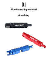 Herramienta Multifuncional De Válvula Para Bicicleta MTB Y Carretera TOOPRE Aleación De Aluminio Herramienta De Remoción De Núcleo De Neumáticos Presta/Schrader AV/FV - details 1