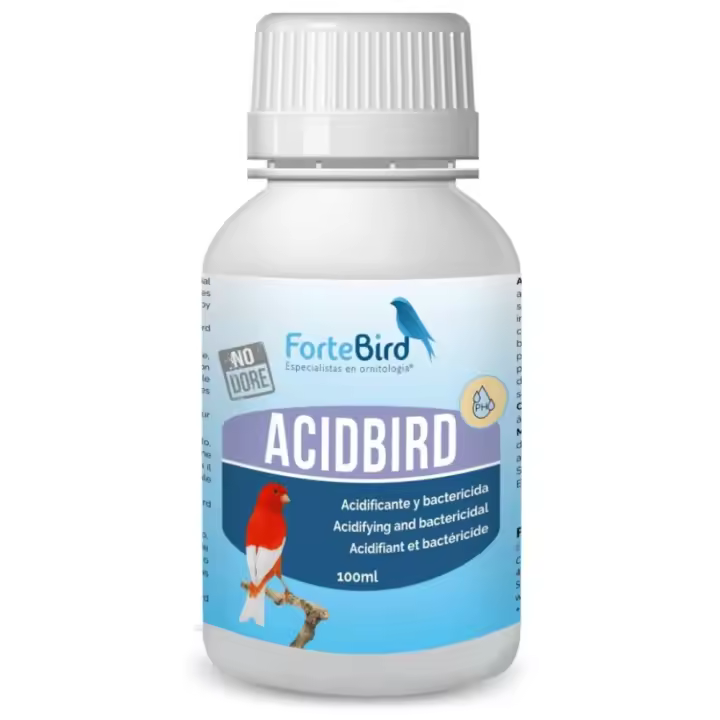 AcidBird  Acidificante y Bactericida para la Salud Digestiva de Aves 100ml Fortebird - 1