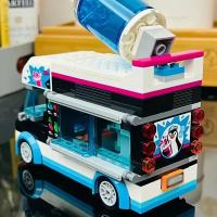 Conjuntos De Bloques Compatible Ciudad Serie Venta De Batido De Pingüino En Vehículo Regalo Para Niños Juguetes De Ensamblaje - details 2