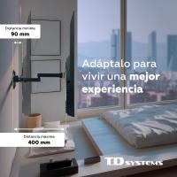 Soporte de TV pared articulado doble e inclinable de perfil bajo para pantallas de 14 a 50 pulgadas. VESA máximo de 200 x 200 mm - TD Systems P20X25A222 - details 2
