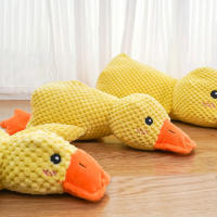 Juguete De Peluche Para Perros Calmante Con Pato De Terciopelo Masticable Y Resistente Al Masticar Para Pequeños Y Grandes Perros Suministros Para Mascotas - details 14