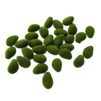 30PCS Bolas De Moqueta Artificial Piedra Falsa Planta Simulación Para Decoración De Tienda Hotel Oficina Muralla De Plantas - details 3