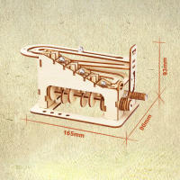Kit De Manualidades DIY De Madera Con Carril De Mármol Espiral Rompecabezas 3D Para Amigos Y Adolescentes Regalo Decorador De Hogar Modelo De Construcción De Madera - details 5