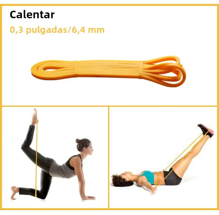 Banda De Resistencia De Látex Pesada Para Ejercicio Fitness Y Pilates Ayuda En Pull up Y Fortalecimiento De Músculos Braza Y Pierna Equipos De Deporte Y Entrenamiento - 1