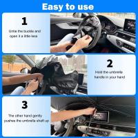 Parasol Coche Delantero, Parasol Plegable Coche con Anti UV Rayos,Sombrilla Paraguas del Coche para Lunas Delanteras, Parasol para Parabrisas de los Coche para Mayoría de Coches, SUV, Camiones - details 5