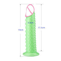 Dildo Realista De Goma Con Ventosa Para Mujeres Estimulador De Clítoris Y Masturbador Vaginal Juguetes Sexuales Para Lesbianas Tamaño 19cm X 3.5cm - details 4