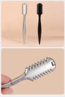 Afeitadora Manual De Cincel Para Barbero Doble Lado Herramienta De Corte De Cabello Para Salon De Belleza Cuchillo Portador De Acero De Aleación De Zinc - details 7