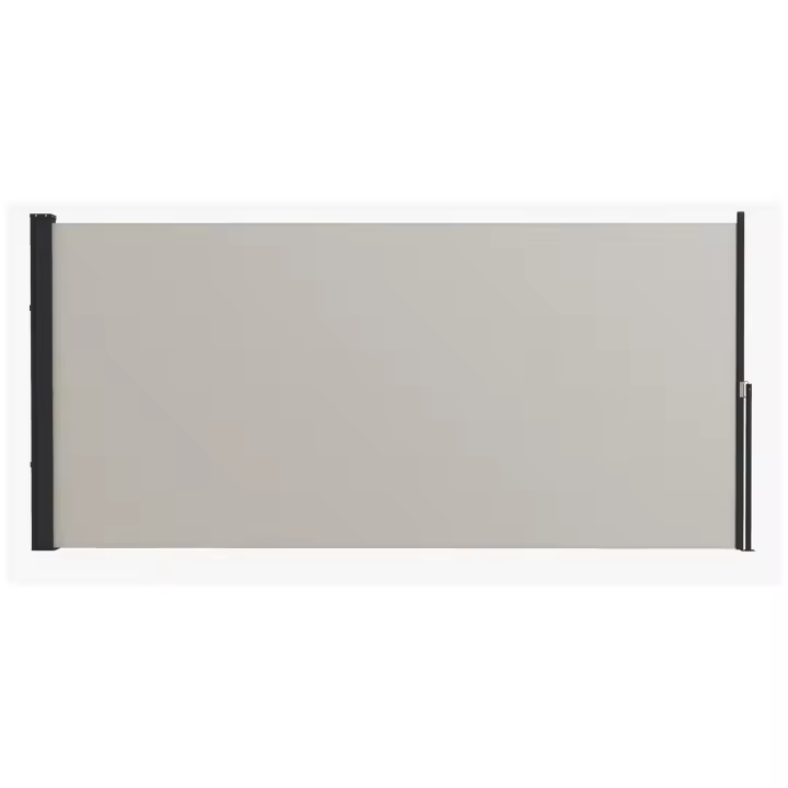 Outsunny Toldo Side Extensible, Toldo de jardín 300 x 140cm, Pantalla de privacidad con protección UV, Parabrisas, Metal, para terraza, Balcón, Poliéster, Gris claro - 1