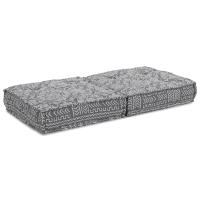 Puf Modular vidaXL Gris Claro 70x70x36 Tela - details 1