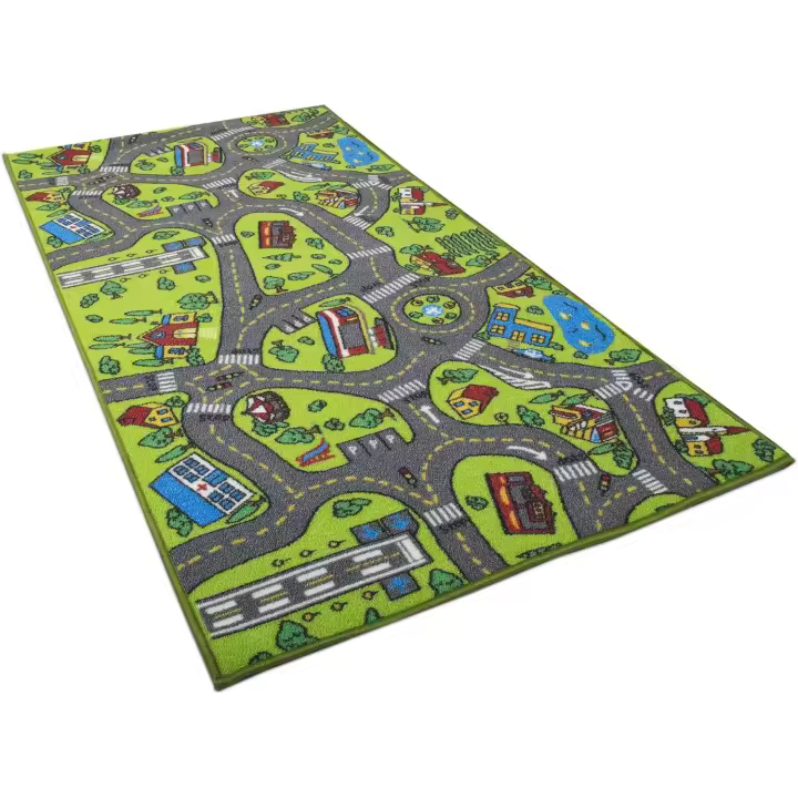 La alfombra de juego para niños City Life es muy adecuada para jugar con autos y juguetes: es segura para jugar, aprender y divertirse. - 1