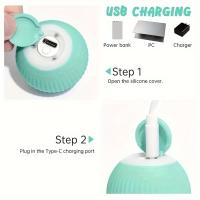 Bola De Juguete Inteligente Para Perros Automática Y Saltarina USB Juguete Interactivo Para Masticar Para Puppies - details 5