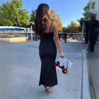 Vestido Bodycon De Fiesta Para Mujer Maxi Con Tirantes Elegante Y Delgado Sin Mangas Para Bodas Y Noches Elegantes Verano Multi-Colores - details 9