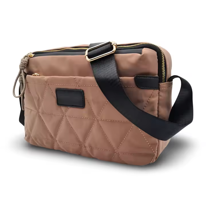 Bolso de nailon acolchado - Asa de bandolera regulable - Bolso deportivo - Bolso impermeable - Temporada verano 2025. - 1