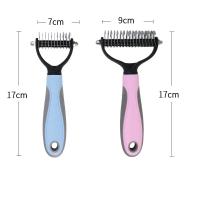 Nueva Cepillo De Peluquería Para Perros Y Gatos Desenredador De Cabello Largo Y Enredado Herramienta De Aseo Para Mascotas Curly - details 7