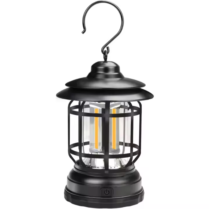 Farol de Camping Eléctrico | Lámpara COB-LED Portátil | Luz de Camping a Pilas - 1