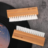 Cepillo De Limpieza Para Vinilo Con Mango De Roble Natural Cepillo Antiestático De Paja Suave Limpiador De Polvo Accesorio Para Limpieza De Vinilo - details 2