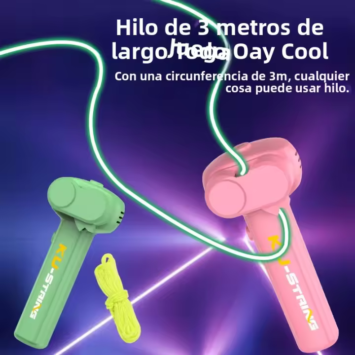Juguete Antiestrés Ajustable De Luz Launcher Loop ZipString Para Niños Y Adultos Juego Interactivo De Cuerda Atractivo De Mano - 1