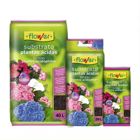 FLOWER Substrato Plantas Ácidas, 5 Litros - 1