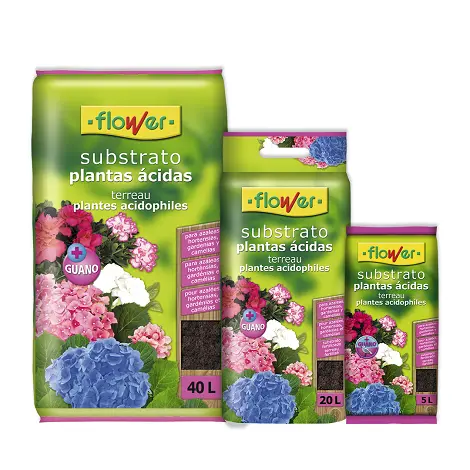 FLOWER Substrato Plantas Ácidas, 5 Litros - 1