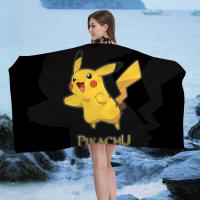 Toalla De Playa P-Pikachu Dibujos Animados Para Niños Toalla De Baño Grande Absorbente Microfibra Para Natación Viajes - details 3