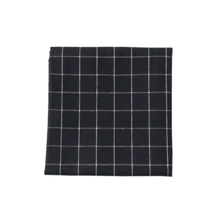 Toalla De Cocina 2pcs/set Teléfono De Algodón Duradero 40x60cm Estilo Europeo Rayado Y Plaid Para Limpieza De Platos Y Mesa - 1