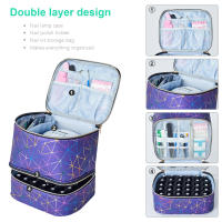 Organizador De Esmaltes De Uñas Y Lámpara De Uñas En Cuero Apta Para 30+ Botellas Y Lámpara Kit De Manicura Portátil - details 5