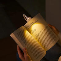 Luz De Lectura Mini LED Recargable De 3 Colores Lámpara Portátil Con Clip Iluminación Nocturna Ajustable Marcador Luz - details 4