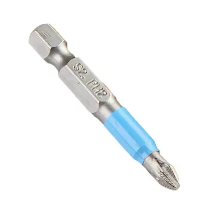 STONEGO Kit De Destornilladores Magnéticos Phillips 10 Piezas Tamaño 1/4 Pulgada Con Cabeza De Destornillador De 50 Mm Y Herramienta Antideslizante Para Taladro Eléctrico - 1