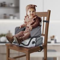 Trona portátil bebé Monkey Mobiclinic®  Trona de viaje De 6 a 36 meses Hasta 15kg Plegable Arnés Ajustable de 5 puntos Con almacenamiento Trona portátil Silla bebe Color Gris - details 2