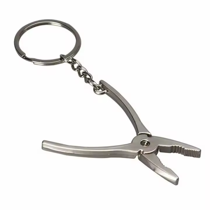 Llavero De Acero Inoxidable Para Coche Bicicleta Y Bolsos Accesorio De Llavero De 11.7CM - 1