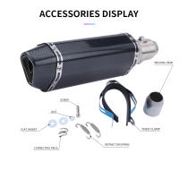 Escape De Motocicleta Tubo De Escape Muffler 51mm Para Nmax Tmax530 Msx125 GSR600 Adecuado Para Motor 250cc 350cc 600cc - details 3
