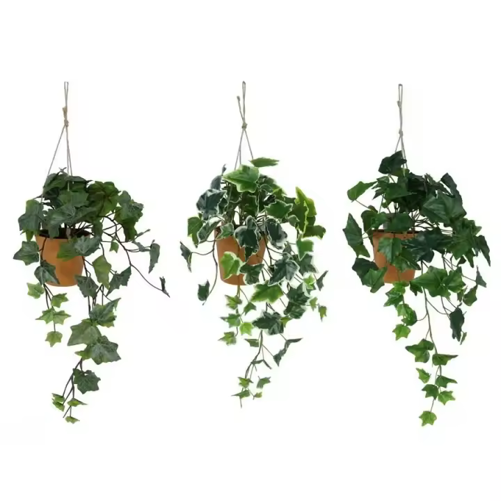 Gerimport Maceta colgante hiedra artificial 70 cm - 1