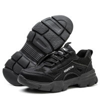 Zapatos De Seguridad Transpirables Para Hombre Mocasines De Trabajo Indestructibles Botas De Seguridad Para Mujer Antideslizantes Con Punta De Acero Estilo Deportivo Para Exteriores - details 16