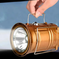 Lámpara Multifuncional Solar Portátil Para Camping Impermeable Luz De Emergencia Con Fuente De Energía LEDLinterna Portátil Para Acampar - details 8