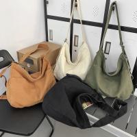 Bolso Bandolera De Lona Casual Para Mujer Y Hombre Gran Capacidad De Color Sólido Estilo Trendy Y Cool Para Estudiantes Y Adultos - details 0
