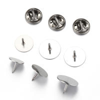 10pcs Base De Broche De Mariposa En Acero Inoxidable Para Cufflink Y Corbata Accesorios De Joyería Componentes Obsoletos - details 6