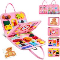 Juguete De Educación Montessori Para Bebés Busy Board De Formación De Habilidades De La Vida Para Preescolar Juguete Sensorial De Aprendizaje Fine Motor Juguete De Viaje - details 16